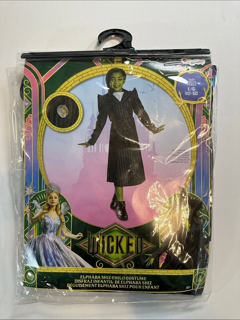 Wicked Elphaba Green and Black Costume NWT Size L (10-12)